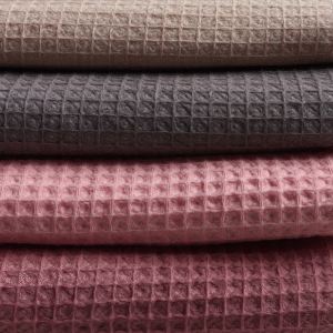 Wafel bawełniany: materiał na ścierki, ręczniki, szlafroki