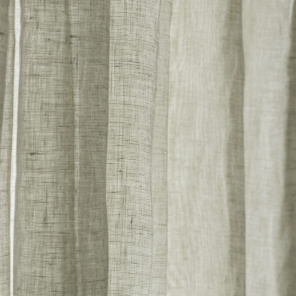 Tkanina lniana – len naturalny na firanki